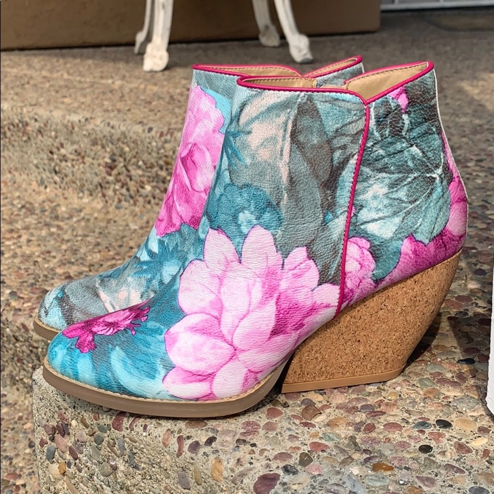 Very Volitile Floral Booties